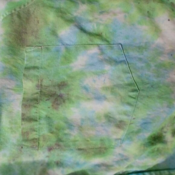 The Happy Accident - cotton blend tie dyed camp shirt - Picture 4 of 4